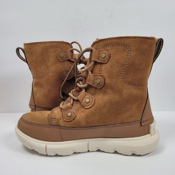 Sorel Whitney Il Joan Youth Brown Ankle Leather Lace Up Boots NY4897-242 US Sz 4 - Picture 5 of 12